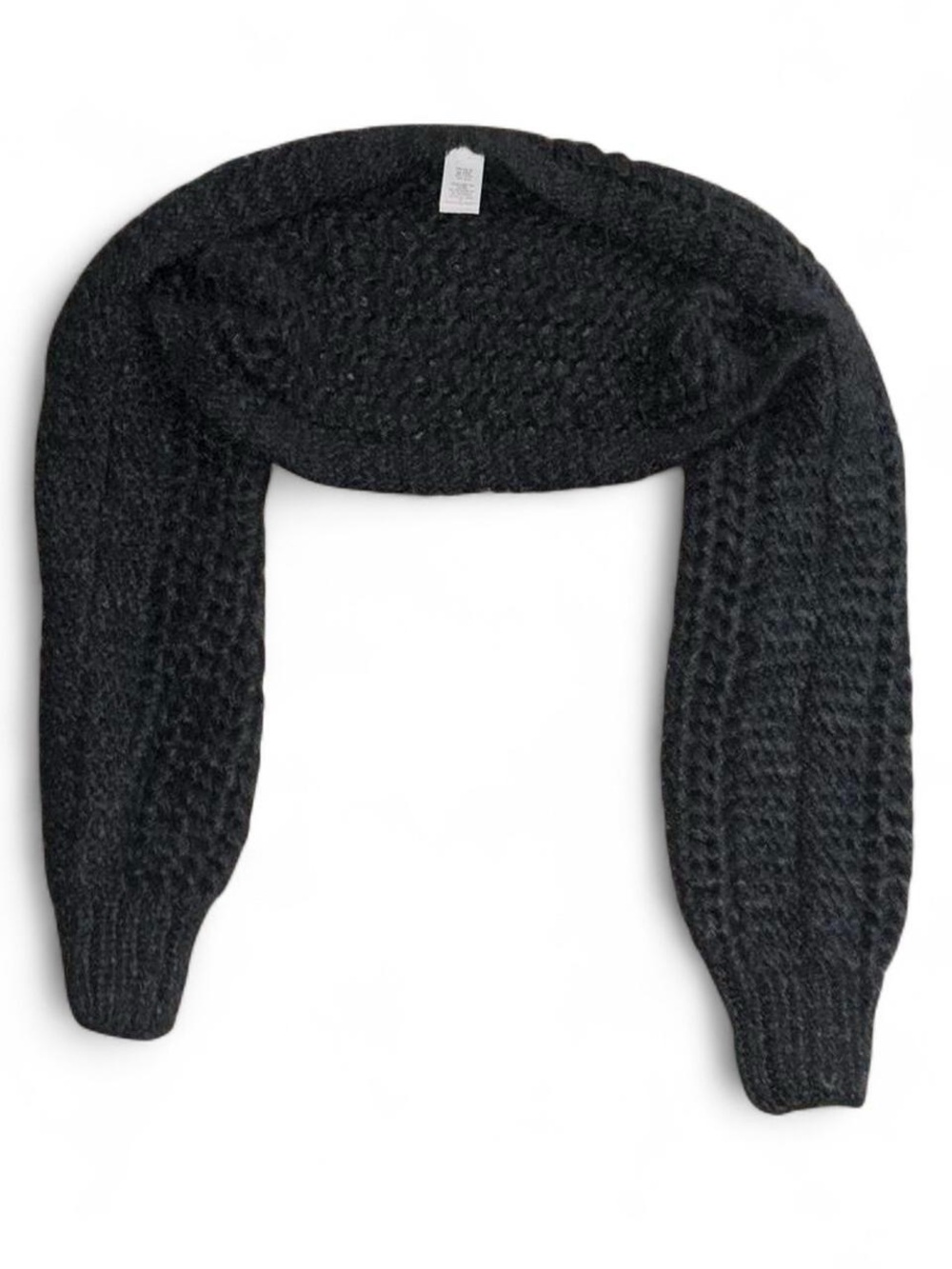 Frisson Knits Charcoal Lace Bolero
